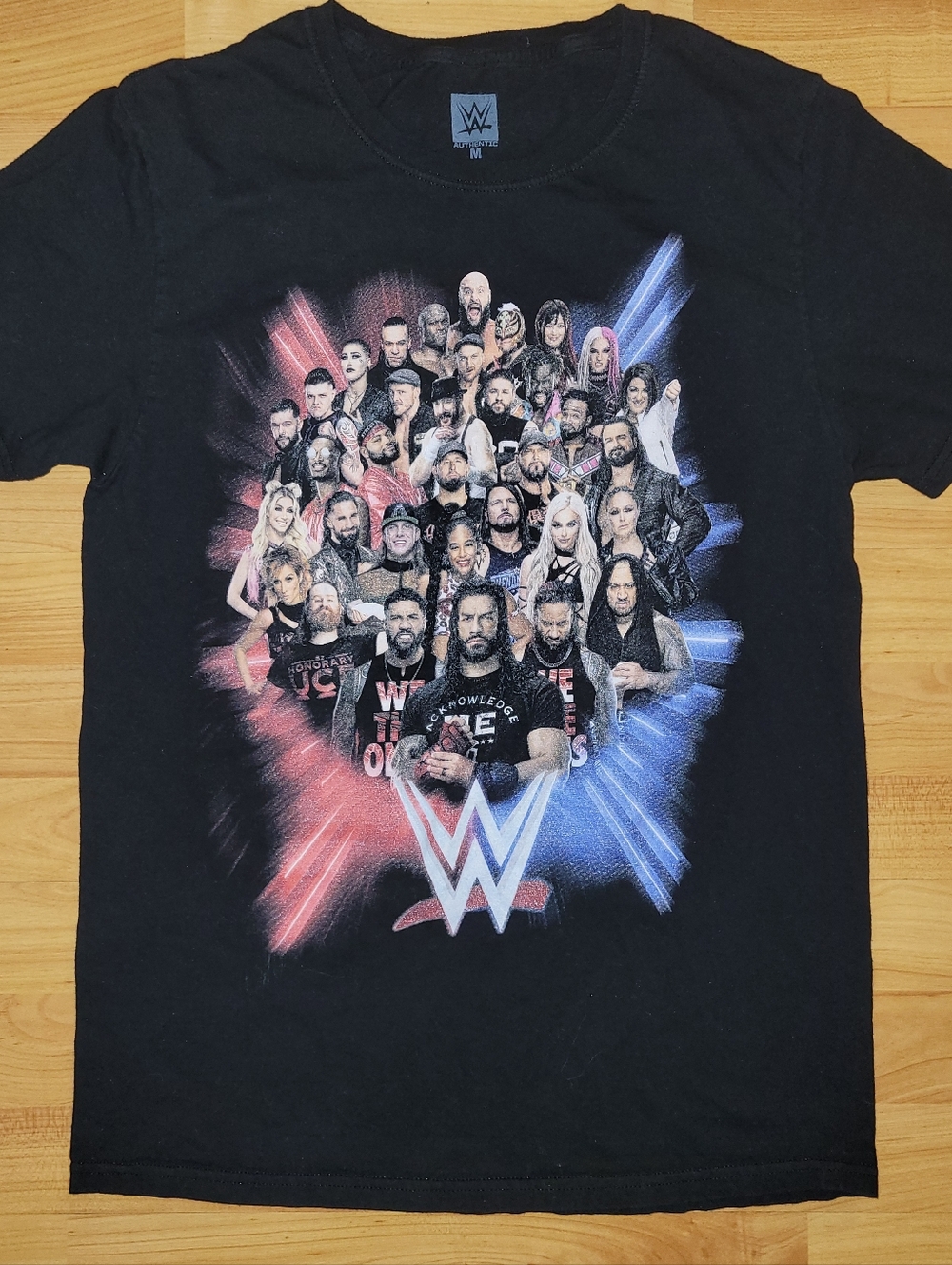 WWE Wrestlemania I WAS THERE Wrestling Black T-shirt, Men's Medium